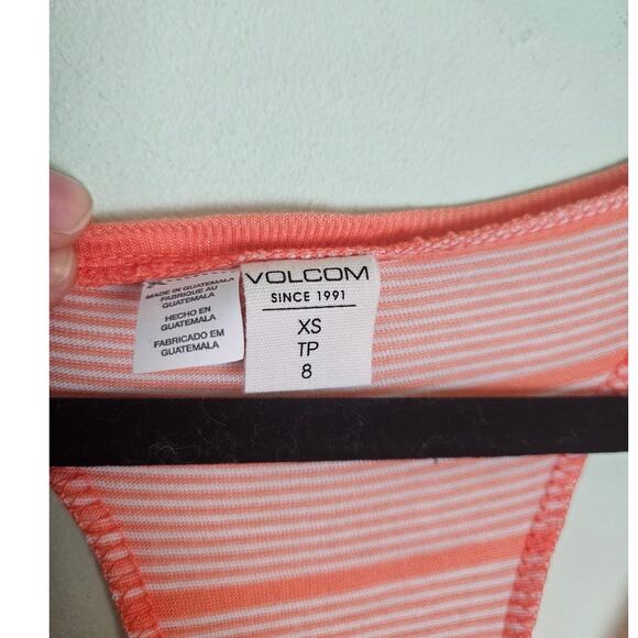 Volcom Orange First Sail Tee Dress Size XS Junior - Picture 8 of 10